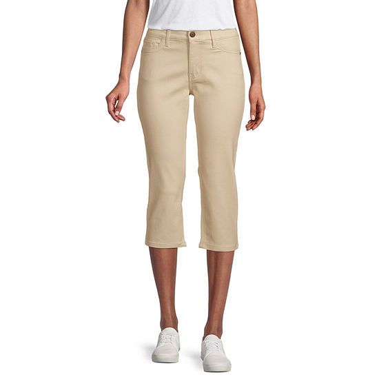 Liz Claiborne Sara Mid Rise Tall Cropped Pants - JCPenney