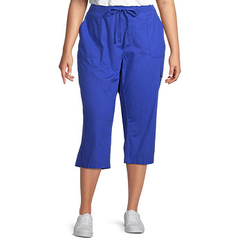 St. John Yellow Label Emma Stretch Seersucker Capri Pants Blue White Size 8  8, $395, Nordstrom