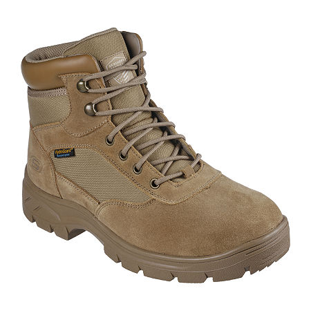 Skechers Wascana - Millit Wp Mens Closed Toe Work Shoes, 12 Medium, Brown
