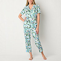 FLORIANA Womens Long Sleeve Pajamas for Women Patchwork Floral, Cotton