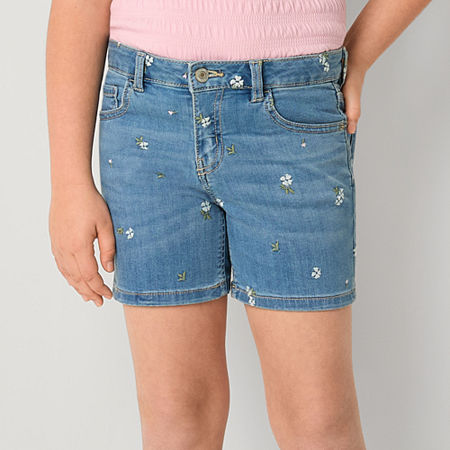 Thereabouts Little & Big Girls Midi Short, 16.5 Plus, Blue