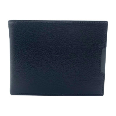 J. Ferrar Leather Pebble Slim Bifold Wallet