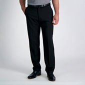 Haggar Men's E-CLO™ Stria Classic Fit Pleated Front Dress Pant 36 x 30 -  Black / Charcoal