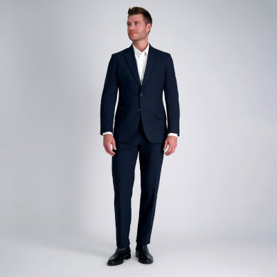 Haggar JMH Grid Mens Regular Fit Flat Front Dress Pant