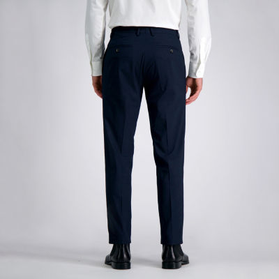 Haggar JMH Grid Mens Regular Fit Flat Front Dress Pant