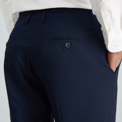 Haggar JMH Grid Mens Regular Fit Flat Front Dress Pant