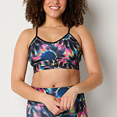 Athletic Works Women's Plus Size Zipper Front Sports Bra, Charcoal, 5X at   Women's Clothing store