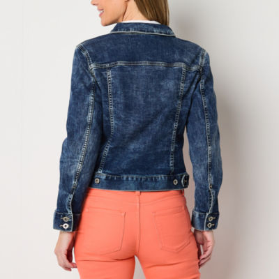 Liz Claiborne Denim Jacket Lightweight Womens