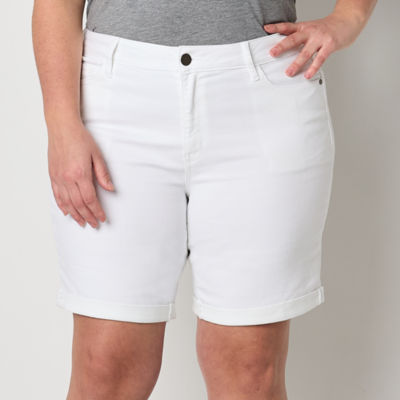 Jcpenney womens denim on sale shorts