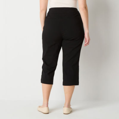 Jcpenney womens plus on sale capris