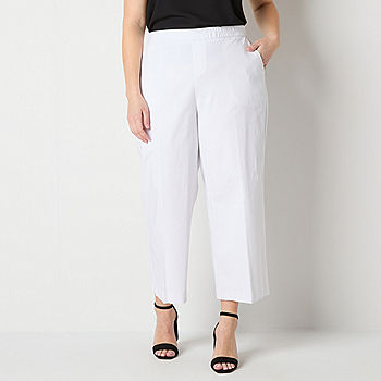 Stylus-Plus Womens High Rise Wide Leg Pull-On Pants - JCPenney