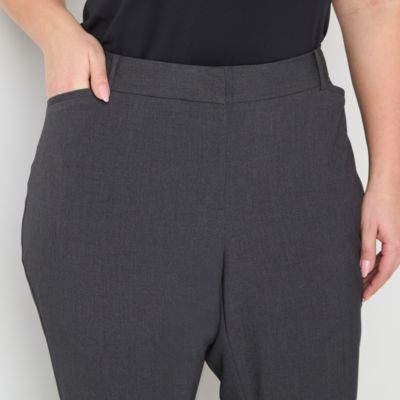 Liz Claiborne-Plus Adaptive Audra Tailored Straight Fit Easy-on + Easy-off Trouser