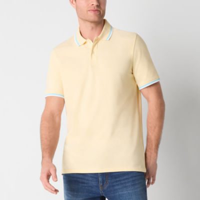 St. John's Bay Essential Oxford Mens Slim Fit Short Sleeve Polo Shirt