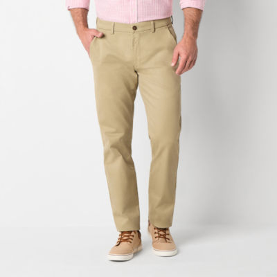 St. John's Bay Stretch Chino Mens Straight Fit Flat Front Pant