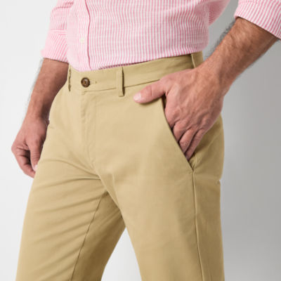 St. John's Bay Women's Beige Flat Front Straight Leg Chino Pants Size –  Shop Thrift World