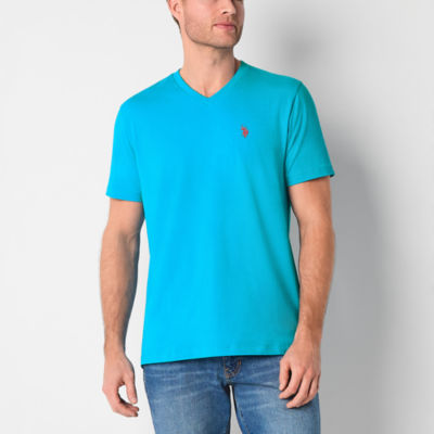 U.S. Polo Assn. Stretch Mens V Neck Short Sleeve T-Shirt