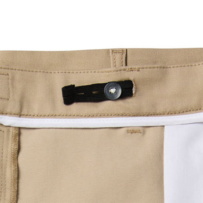 St. John's Bay 10" Mens Big and Tall Adaptive Stretch Fabric Adjustable Features Easy-on + Easy-off Chino Short