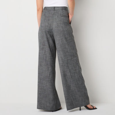 Worthington Womens High Rise Wide Leg Pant