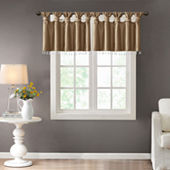 Elrene Mia Beaded Scallop Window Valance 026865901573 - The Home Depot