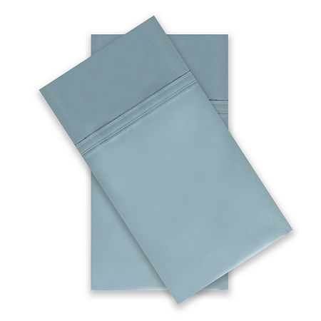Performance Inside 575tc Wrinkle Free Ultra Fit 2-Pack Pillowcases, One Size , Blue