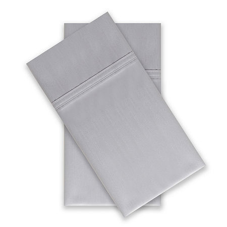 Performance Inside 575tc Wrinkle Free Ultra Fit 2-Pack Pillowcases, One Size , Gray