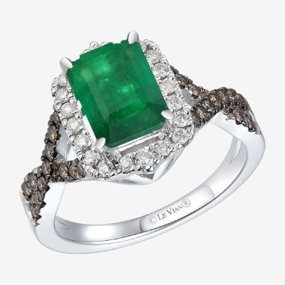 Le Vian Grand Sample Sale Ring Featuring 1 1 2 Cts Emerald 1 4 Cts   DP0112202207013920M