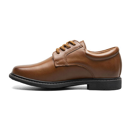 Stacy Adams Little & Big Boys Austin Square Toe Oxford Shoes, 2 Medium, Brown