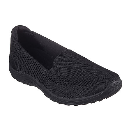 Skechers Reggae Fest Willow Vibe Womens Bike Closed Toe Slip-On Shoe, 9 Medium, Black