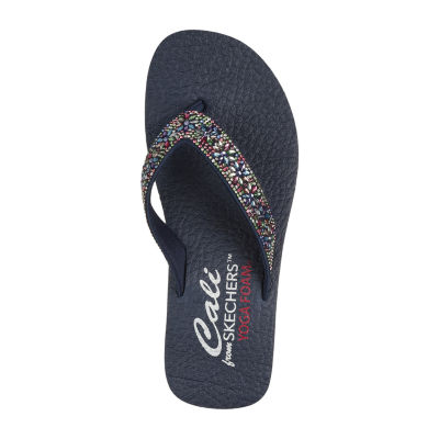 Skechers Womens Vinyasa Wild Daisies Flip-Flops