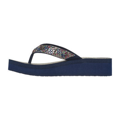 Skechers Womens Vinyasa Wild Daisies Flip-Flops