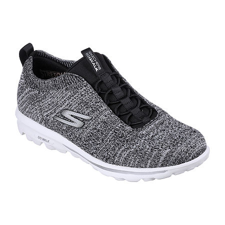 Skechers Go Walk Travel Radiant Moon Womens Slip-On Walking Shoes, 8 Medium, Black