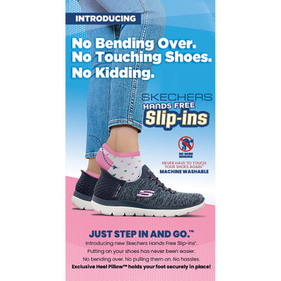Skechers Womens Virtue Sleek Hands Free Slip-Ins Slip-On Walking Shoes