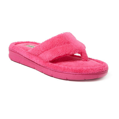 Dearfoams Wrenley Terry Thong Womens Slip On Slippers Hawthorn Mall