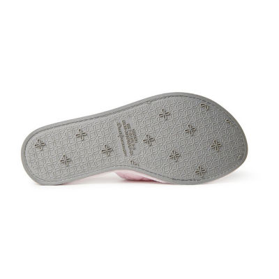 Dearfoams Beatrice Quilted Terry Womens Slip-On Slippers