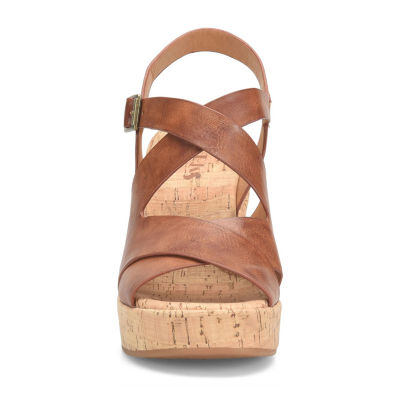 Korks Womens Brigitte Wedge Sandals