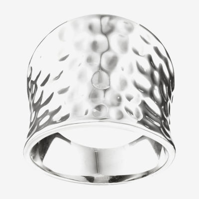 Sparkle Allure Womens Pure Silver Over Brass Band