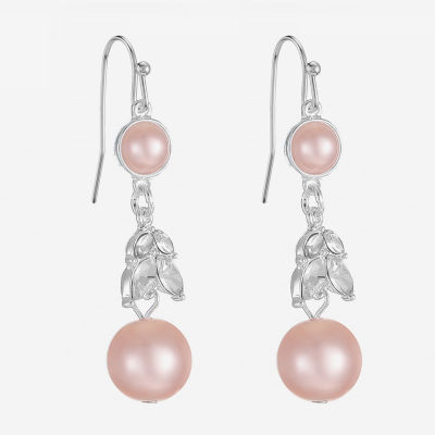 Monet Jewelry Timeless Womens Simulated Pearl Drop Earrings
