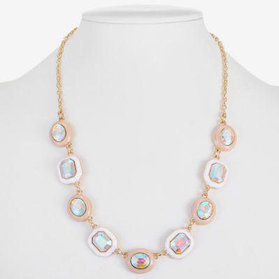 Monet Jewelry Gold Tone 17 Inch Collar Necklace