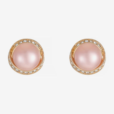 Monet Jewelry Simulated Pearl 12.5mm Round Stud Earrings