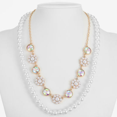 Monet Jewelry Simulated Pearl 20 Inch Cable Round Strand Necklace