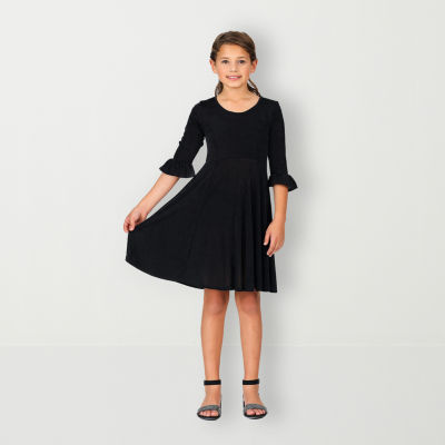 24seven Comfort Apparel Short Sleeve Fit + Flare Dress - JCPenney