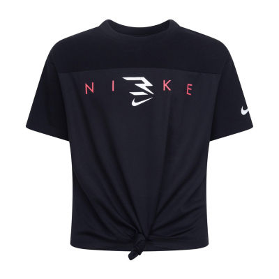 Nike 3BRAND by Russell Wilson Big Girls Crew Neck Short Sleeve Graphic T-Shirt