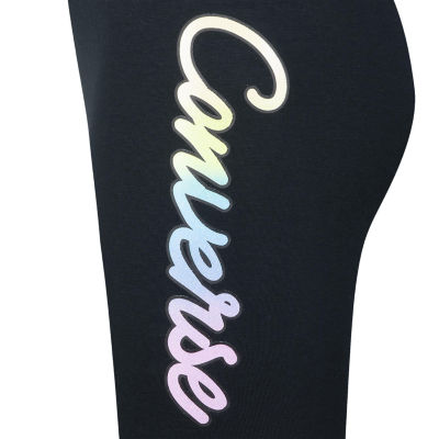 Converse Big Kid Girls 6" Mid Rise Stretch Fabric Bike Short