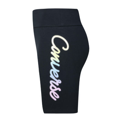 Converse Big Kid Girls 6" Mid Rise Stretch Fabric Bike Short