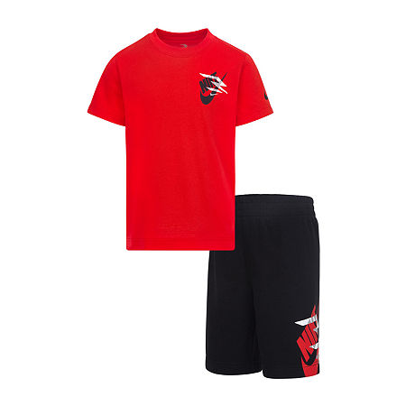 Nike 3BRAND by Russell Wilson Little Boys 2-pc. Short Set, 7, Red