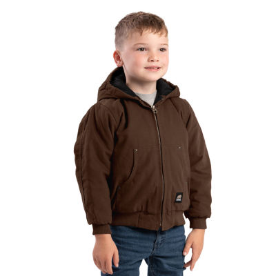 Berne Little & Big Unisex Hooded Heavyweight Quilted Jacket