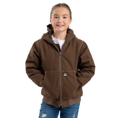 Berne Little Big Boys Hooded Heavyweight Work Jacket Hawthorn Mall