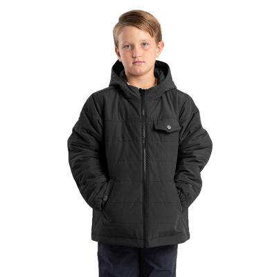 Berne Little & Big Unisex Hooded Midweight Quilted Jacket