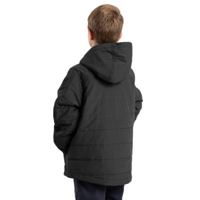 Berne Little & Big Unisex Hooded Midweight Quilted Jacket