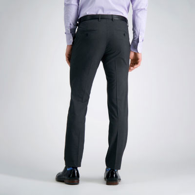 Haggar Mens Slim Fit Flat Front Pant